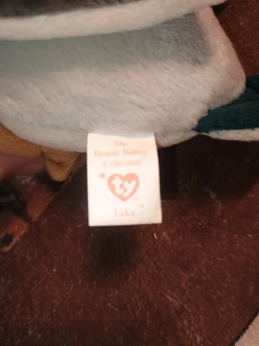 Ty Beanie Babies Jake the Mallard Duck Plush